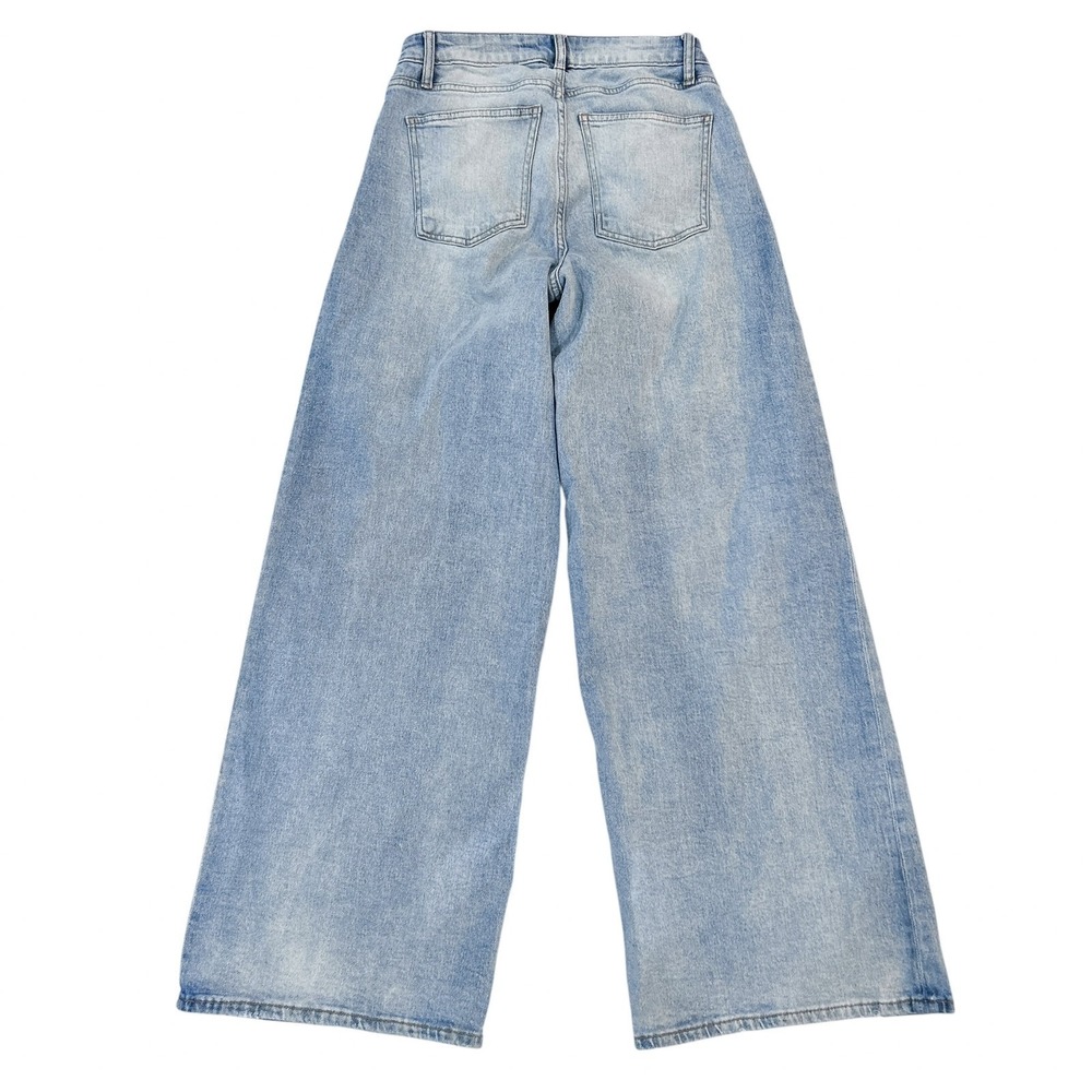 The Drop Jeans Size 26 Women's Frida Light Indigo Relaxed Wide Leg Raver Skater - Picture 11 of 12